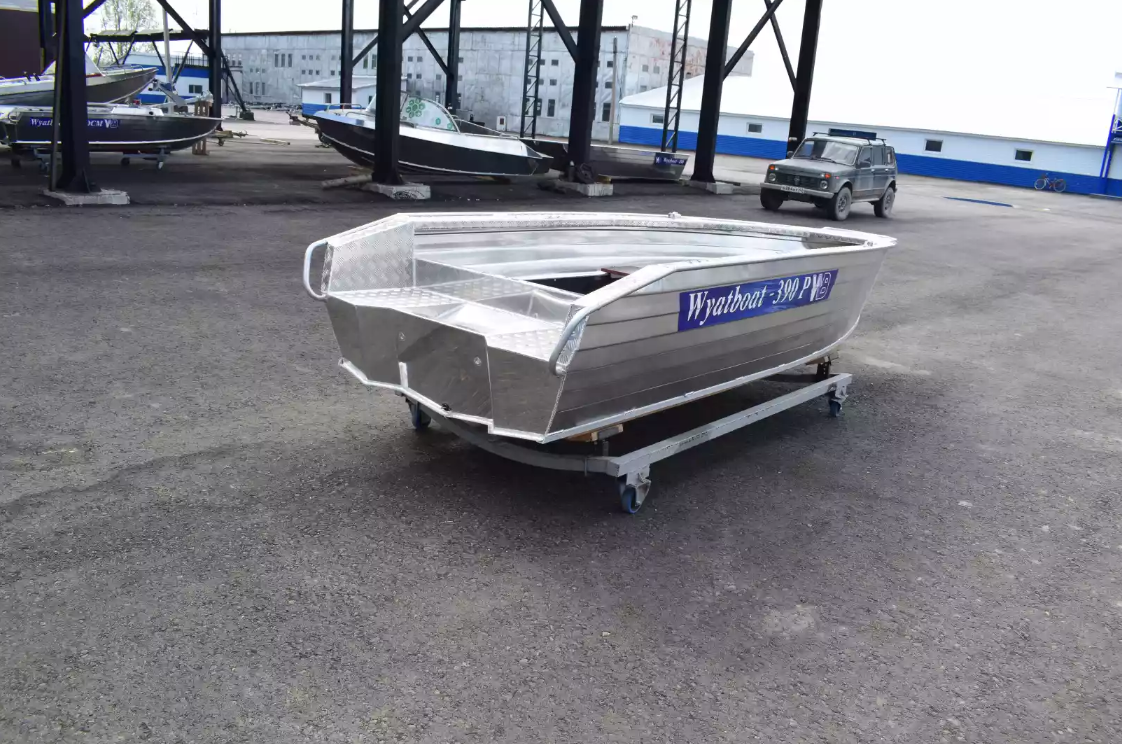 Алюминиевая лодка Wyatboat-390Р Увеличенный борт в Архангельске