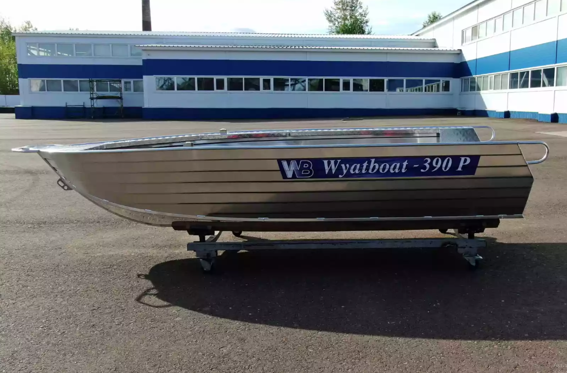 Алюминиевая лодка Wyatboat-390РМ увеличенный борт в Архангельске