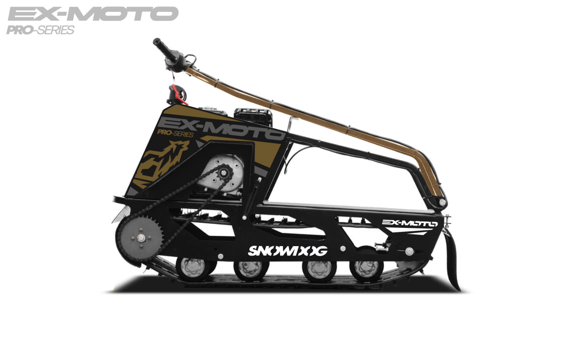 Мотобуксировщик EX-MOTO SNOWDOG S380 8л.с. в Архангельске