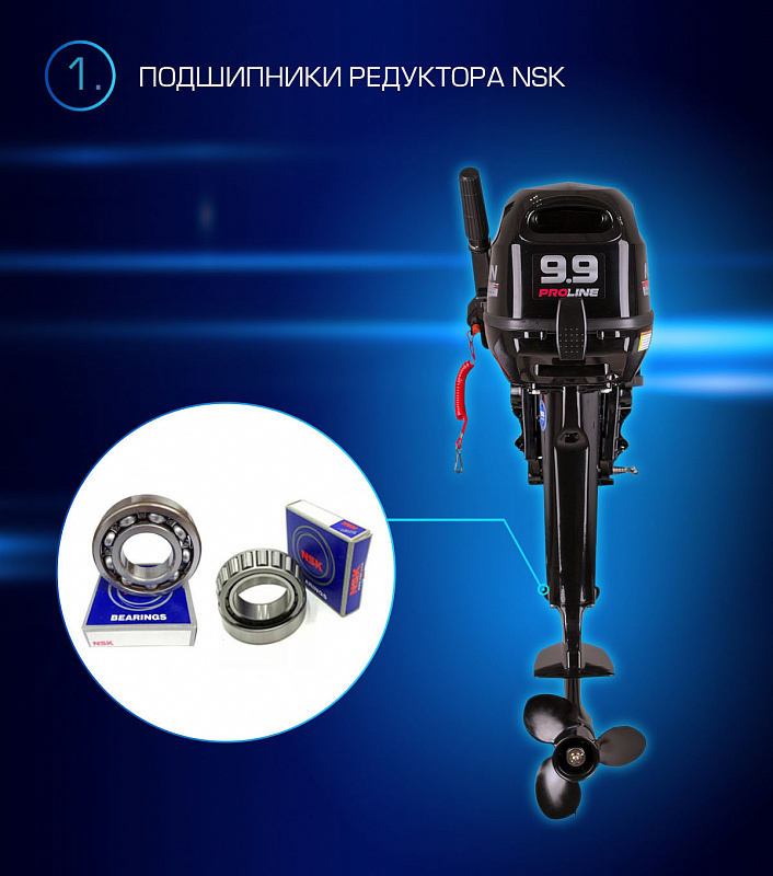 Лодочный мотор MARLIN PROLINE MP 9.9(15) AMHL в Архангельске