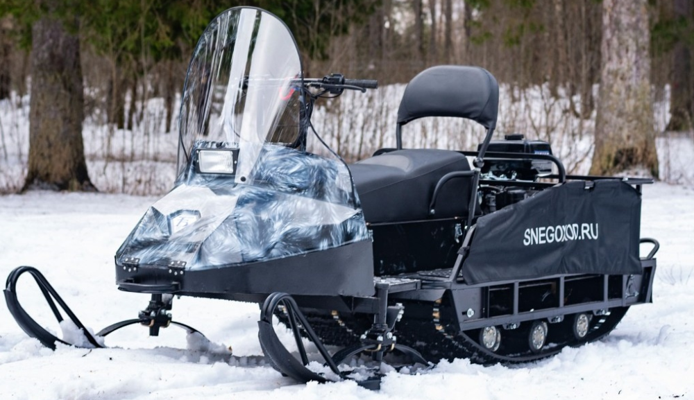 Миниснегоход Бурлак Егерь Экспедитор 15 л.с. , реверс, тормоз, капот белый в Архангельске