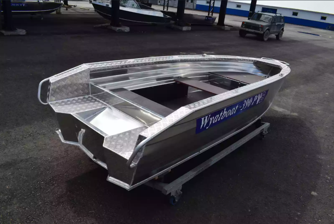 Алюминиевая лодка Wyatboat-390Р Увеличенный борт в Архангельске
