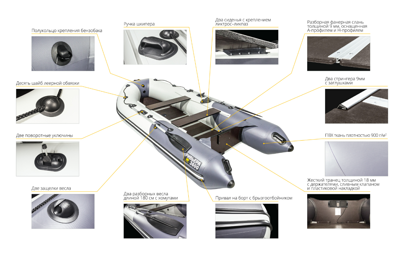 Лодка Ривьера Компакт 3600 СК в Архангельске