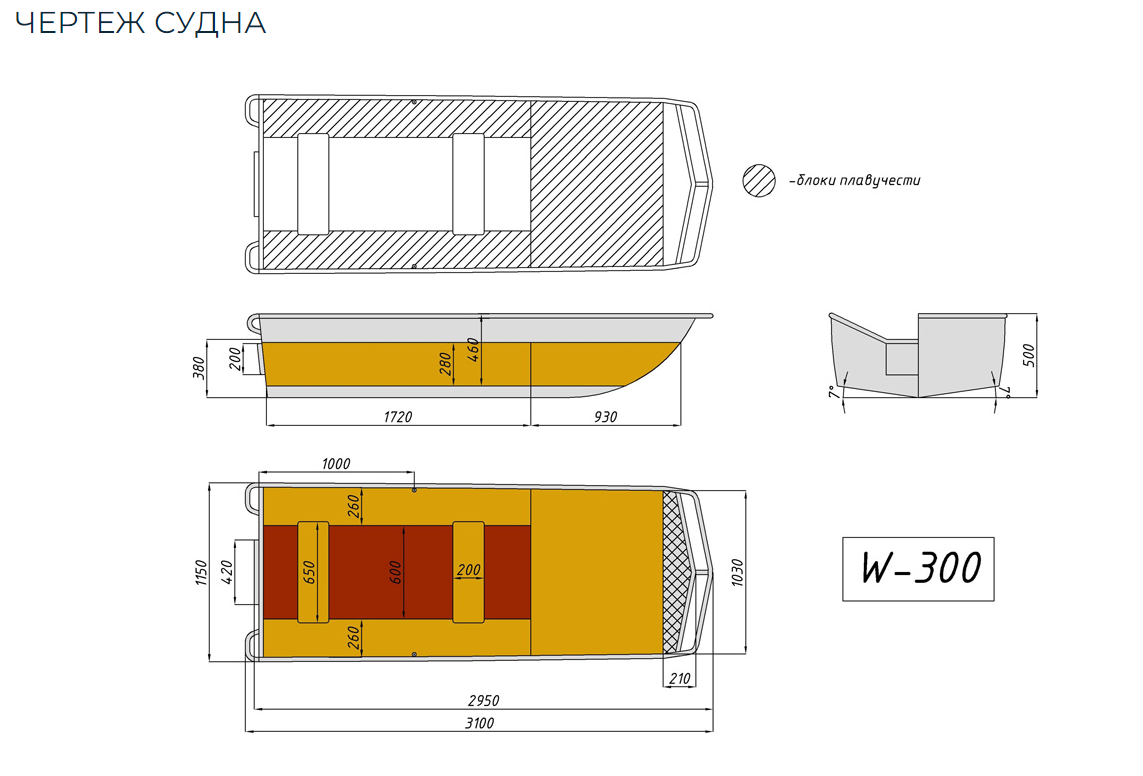 Алюминиевая лодка Wyatboat-300 в Архангельске