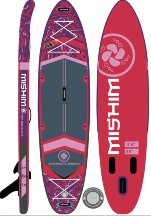 SUP (САП) Доска MISHIMO PRO-MAX Viva Magenta 10.8’ (330см) в Архангельске