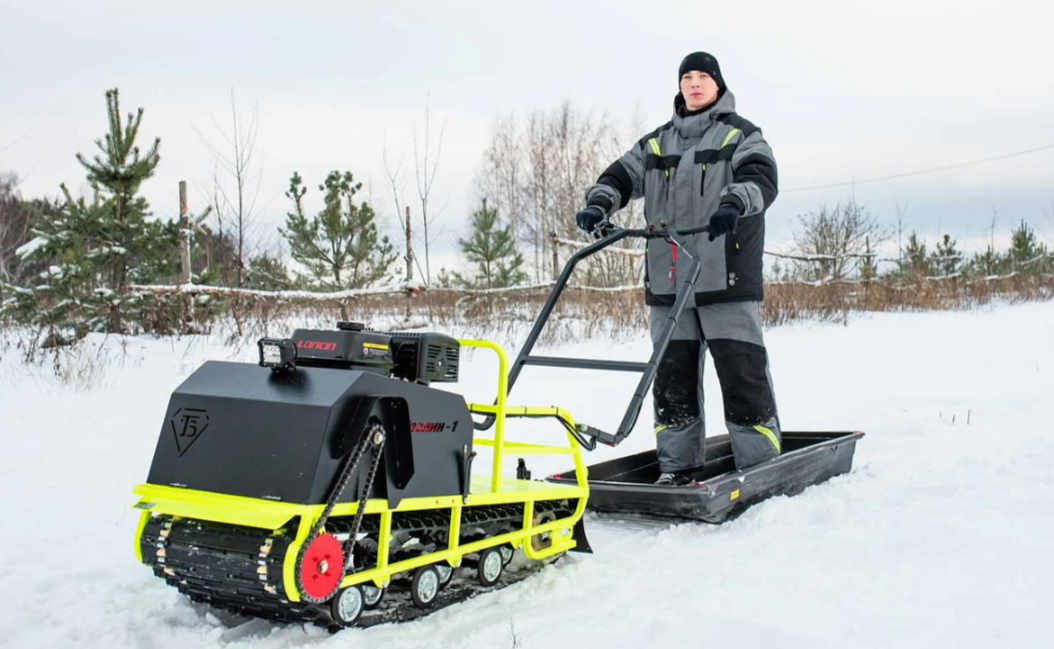 Мотобуксировщик Бурлак ХОЗЯИН-1 (капот ткань) в Архангельске