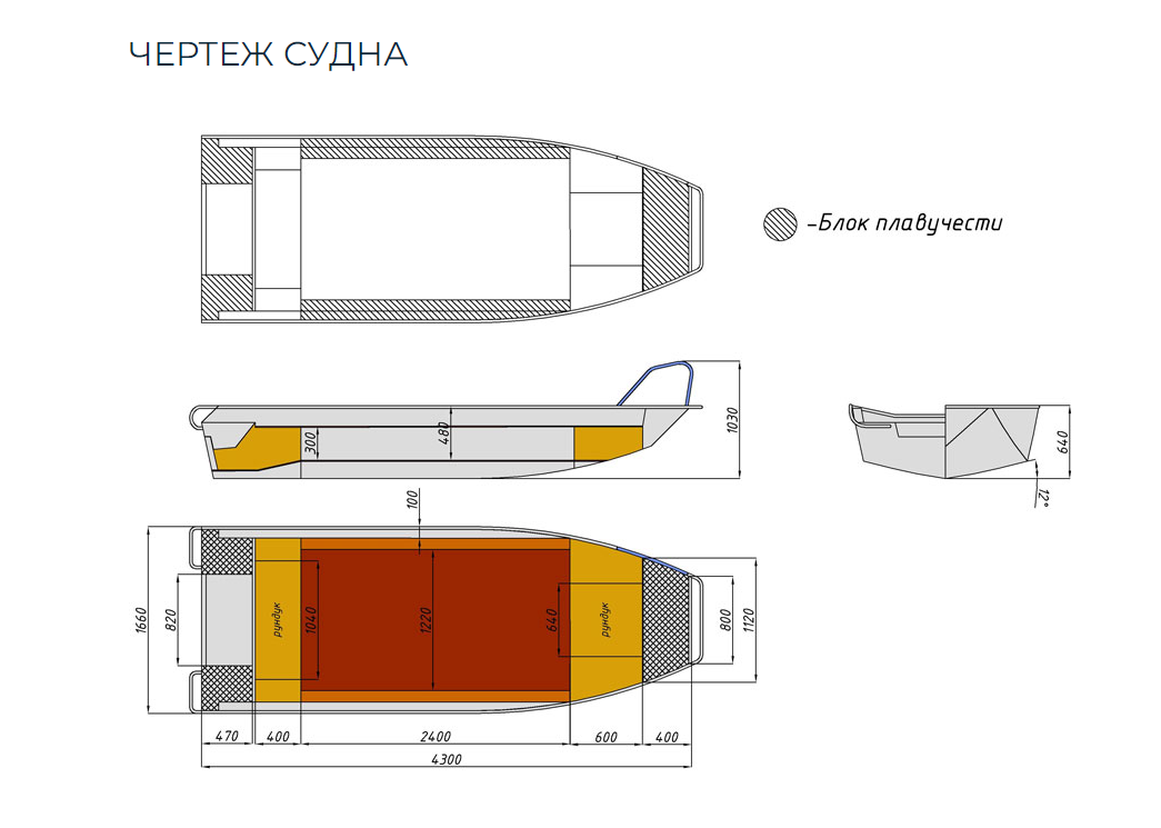 Алюминиевая лодка  Wyatboat-430 Master в Архангельске