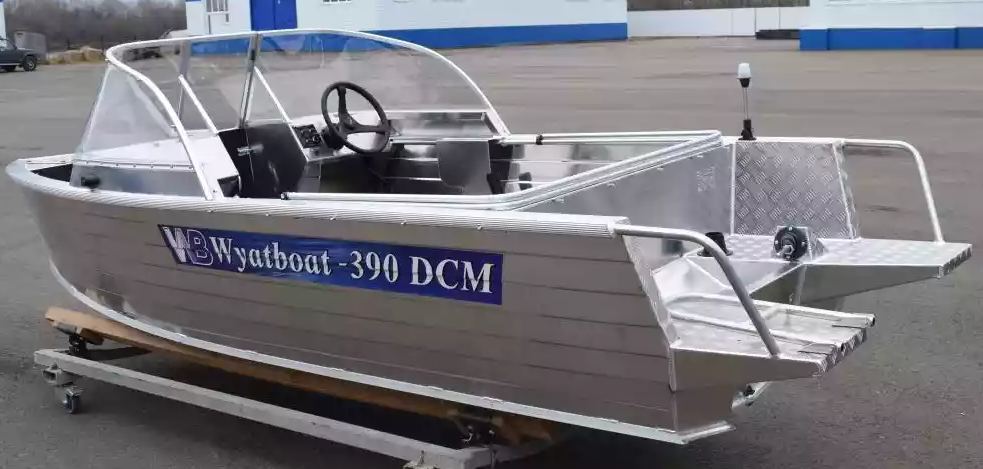 Алюминиевая лодка Wyatboat-390 DCM Увеличенный борт в Архангельске