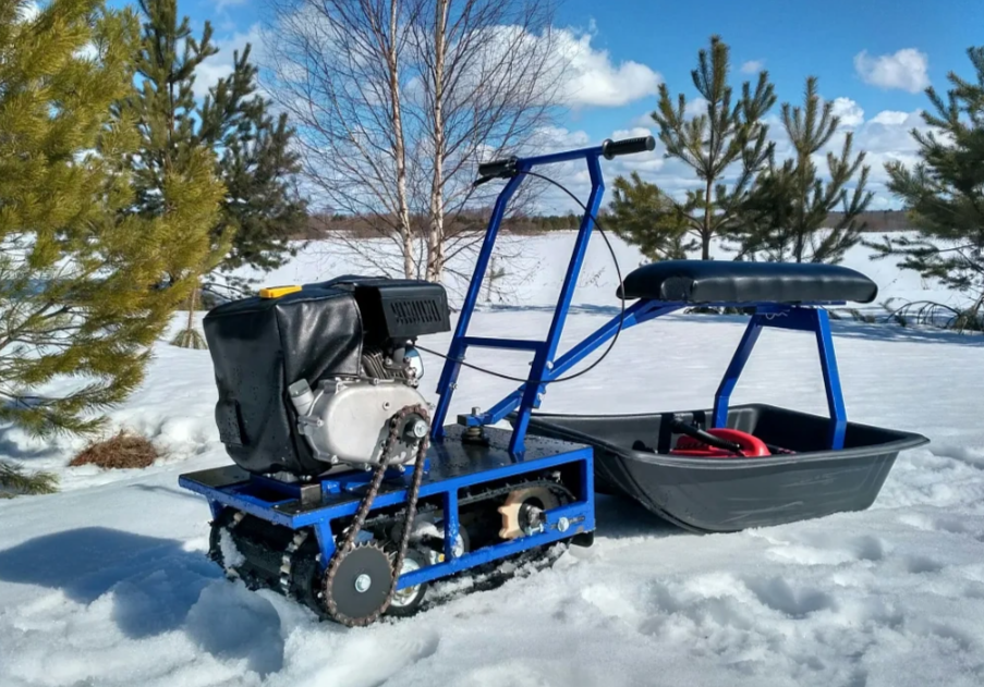 Мини-мотобуксировщик Альбатрос-М с фарой в Архангельске