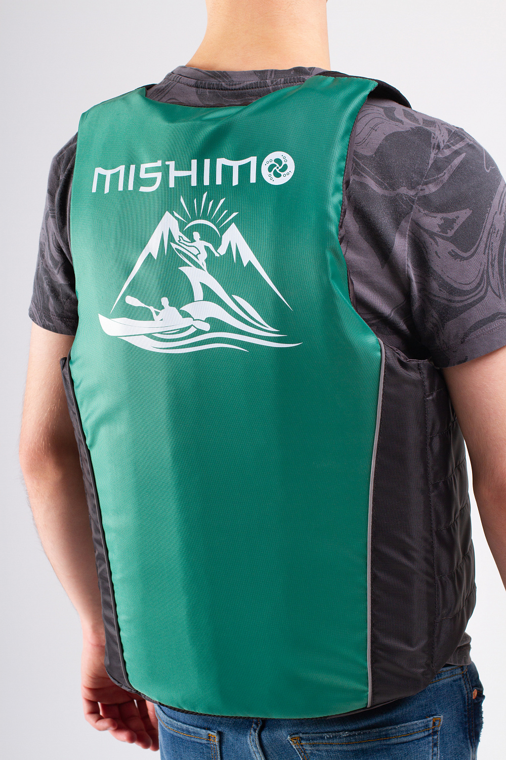 Жилет спасательный MISHIMO PRO Премиум качества Черно-зеленый в Архангельске