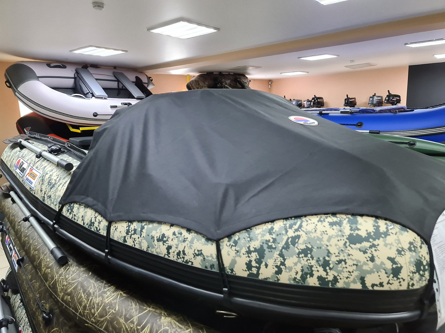 КОМПЛЕКТ НОСОВОГО ТЕНТА К ЛОДКЕ SMARINE AIR MAX 380 ЧЕРНЫЙ в Архангельске