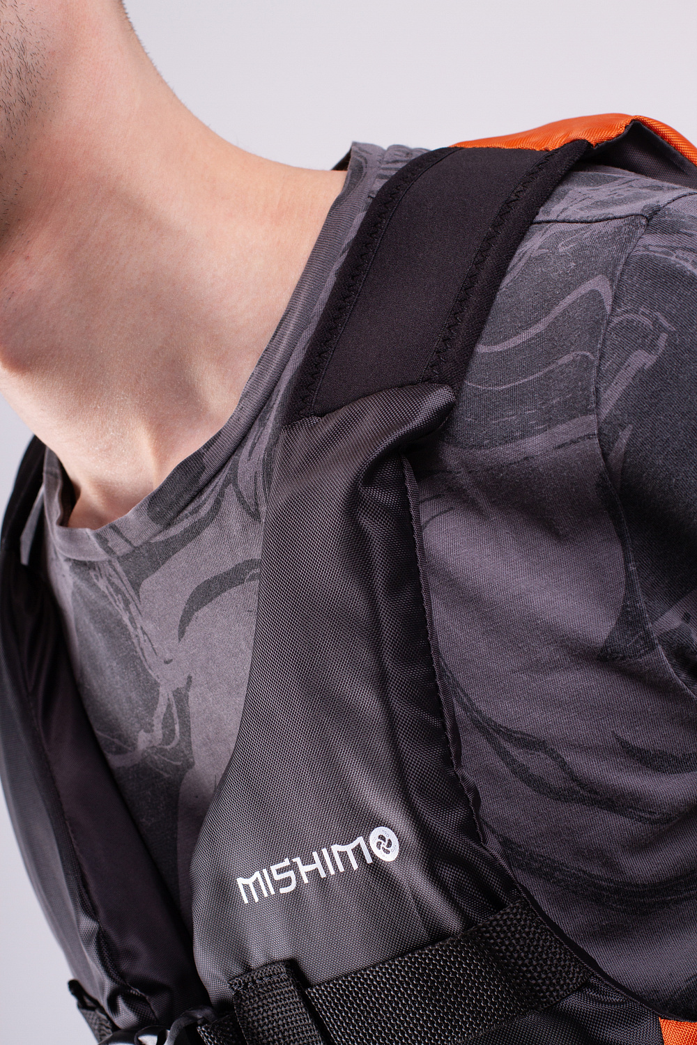 Жилет спасательный MISHIMO PRO Премиум качества Черно-оранжевый в Архангельске