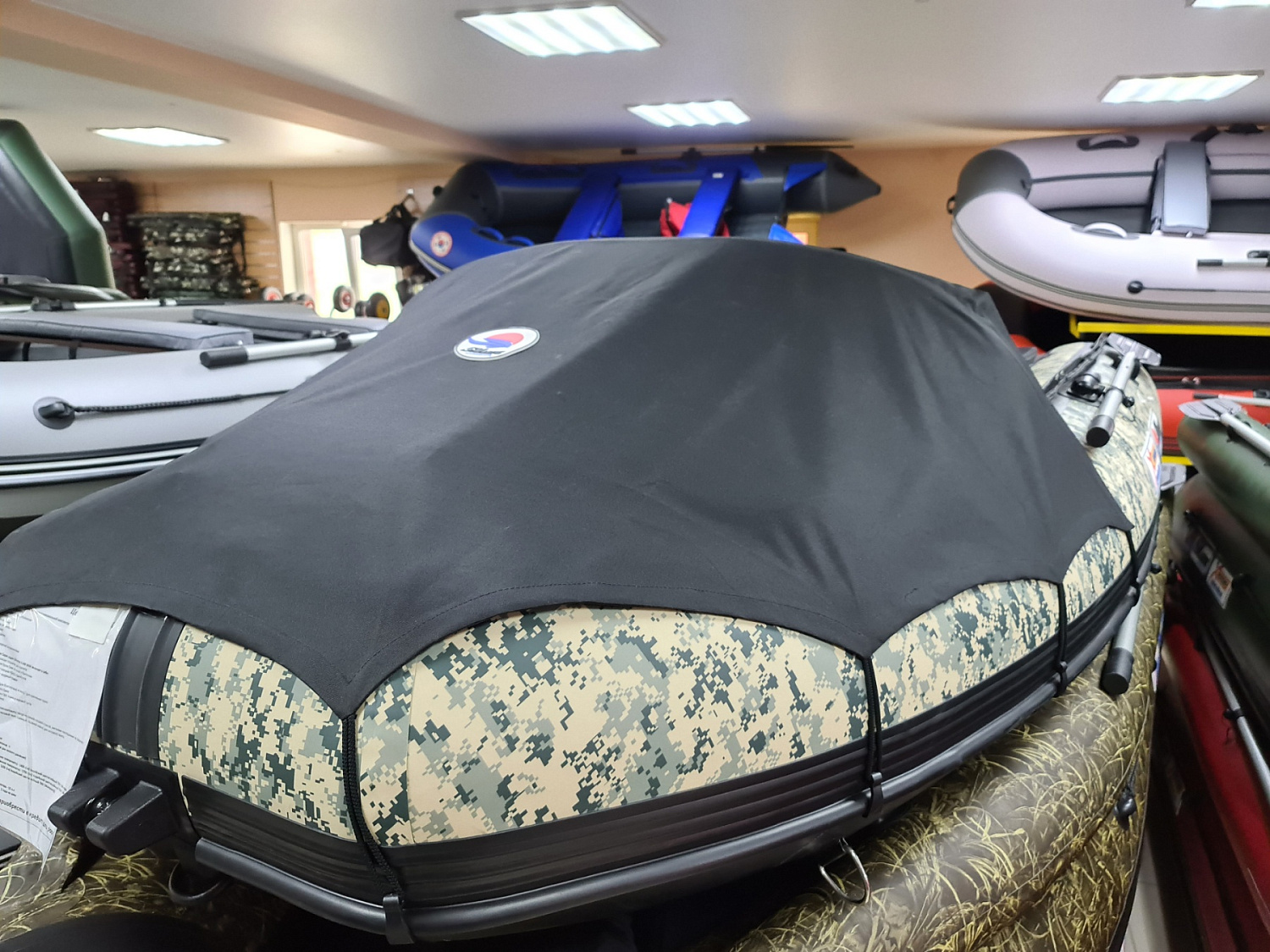 КОМПЛЕКТ НОСОВОГО ТЕНТА К ЛОДКЕ SMARINE AIR MAX 380 ЧЕРНЫЙ в Архангельске